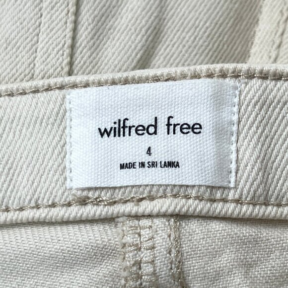 Aritzia Wilfred Free Shorts Denim Jean High Rise Waist Coastal Cowgirl Preppy - Picture 2 of 6